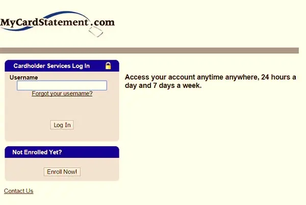 MyCardStatement Login