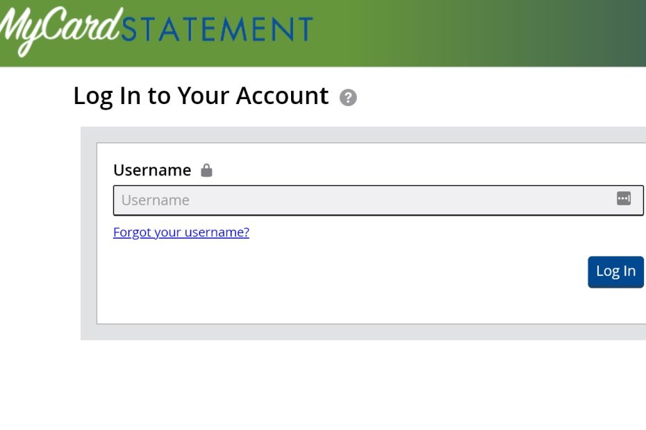 MyCardStatement Login