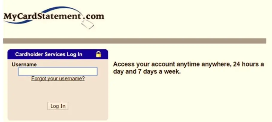 MyCardStatement Access Card